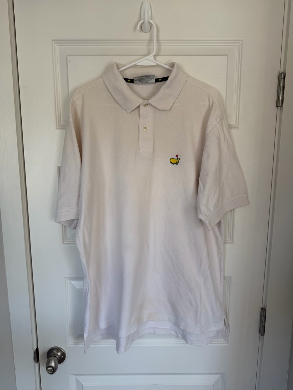Vintage Slazenger Augusta National Golf Shop White Polo